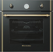 Духовой шкаф электрический ELECTRONICSDELUXE 6006.05эшв-009 черный матовый/золотистый
