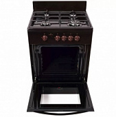 Плита газовая GRETA 600 модель GG 6070 CF 28(B) коричневый (щиток, чугун)